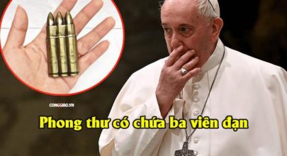 Phong thư chứa “ba viên đạn” cho ĐTC