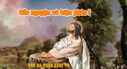 Cầu nguyện và biện phân !