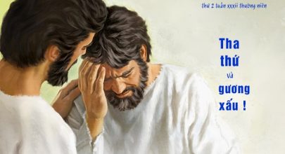 Tha thứ và làm gương xấu !