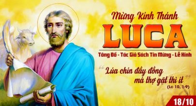 Tông đồ như Thánh Luca !
