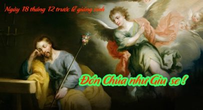 Đón Chúa như Giu-se !