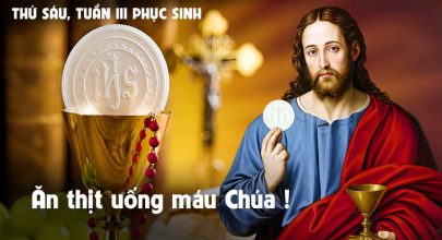 Ăn thịt uống máu Chúa !