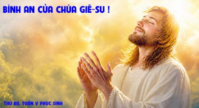 Bình an của Chúa Giê-su !