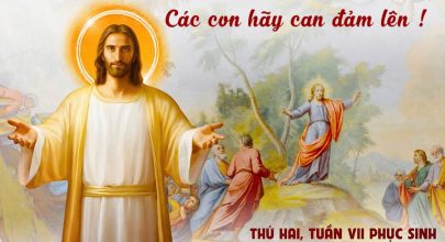 Các con hãy can đảm lên!