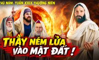 Thầy ném lửa vào mặt đất !