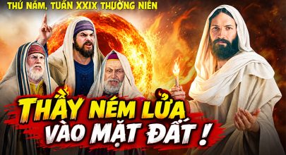 Thầy ném lửa vào mặt đất !