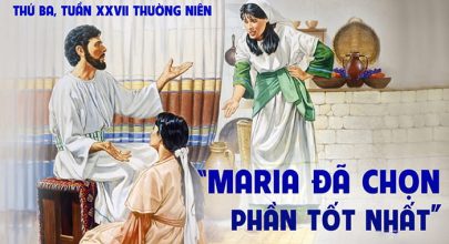 Maria đã chọn phần tốt nhất !
