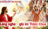 Lắng nghe - giữ lời Thiên Chúa
